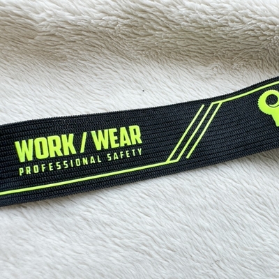High Tear-Resistant And Flexible Jacquard Elastic Band  With Silicon Logo