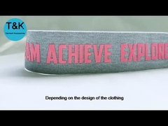 Στυλ μόδας Δυνατό και ανθεκτικό Jacquard Webbing Προσαρμοσμένο λογότυπο