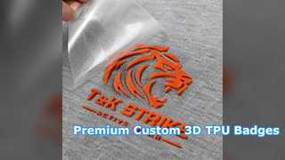 Προσαρμοσμένα σήματα 3D TPU για την επωνυμία Premium ένδυσης