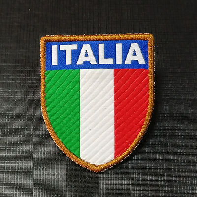 Εργοστασιακό Προσαρμοσμένο Σήμα Σημαίας Κεντημένο Έμπλαστρο Προσαρμοσμένη Ετικέτα Ρούχων Ραφτό Σήμα Ρούχων