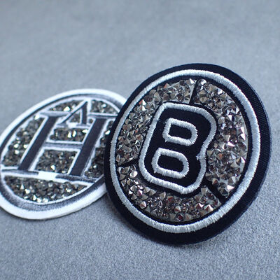 Embroidered Service Custom Clothing Badge Label 100% Machine Embroidery Patches and Heat Transfer Badges With