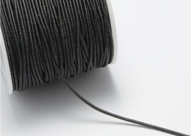 Eco - φιλικό μαύρο ελαστικό σκοινί 2mm, ελαστικό ελαστικό σκοινί για τον ιματισμό
