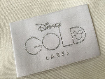 Της Disney χρυσό Bage κρύο ετικετών ιματισμού τελών υφαμένο πτυχές που κόβεται/περικοπή θερμότητας