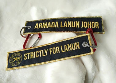 λογότυπο Keychains κεντητικής 2.5cm τρισδιάστατο χρυσό