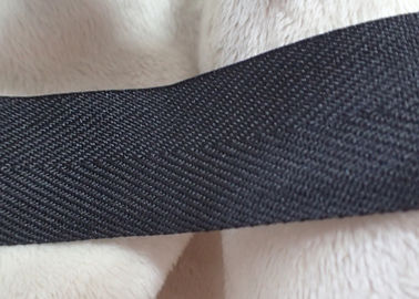 Υφαμένη επίστρωμα ταινία επίδρασης μεταλλινών πολυεστέρα, μη ελαστικό μαύρο χρώμα σκοινιού