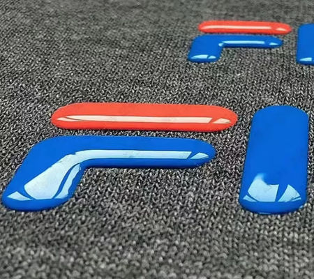 3D Embossed Shine Logo Σιδηροειδή ρούχα Θερμικό ελαστικό σήμα