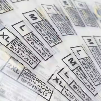 Προσαρμοσμένη Ετικέτα μεταφοράς ρούχων υψηλής ποιότητας Ετικέτα θερμικής μεταφοράς Εκτύπωση λογότυπου Wholesale