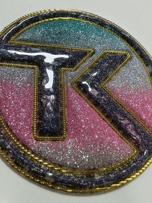 Πιόλε σχεδιασμός μεταφορά θερμότητας Custom Rainbow χρώμα Ολογραφικό αποτέλεσμα μεταλλικό μαλακό TPU patches για πάνω από τζιν