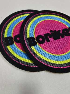 Προσαρμοσμένο θερμικό μπουκάλι με το λογότυπο Flocking Patch Iron On Heat Transfer