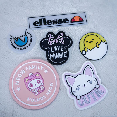 Custom Wholesale Silicone Badges - Cartoon Animal/Brand Logo Patches for Garment Backpack Hat Decoration