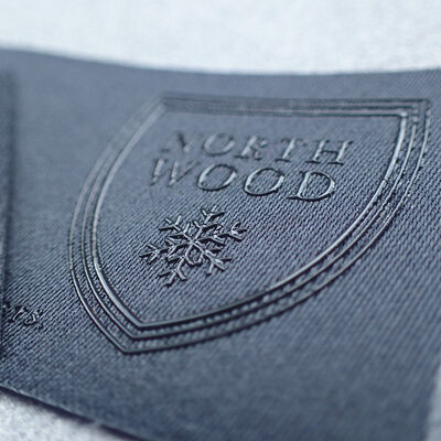 Ετικέτα Μεταφοράς Θερμότητας Σιλικόνης - Ελαστικό Αξεσουάρ Ρούχων Πλενόμενο Προσαρμοσμένο Λογότυπο Σήμα Ασπίδας