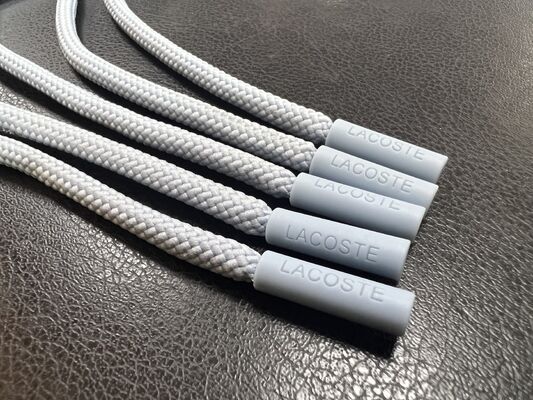 Σιλικονούχο φερμουάρ - Άκρες κορδονιού για ρούχα & αξεσουάρ (Γκρι, 5 τεμάχια)