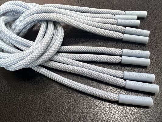 Σιλικονούχο φερμουάρ - Άκρες κορδονιού για ρούχα & αξεσουάρ (Γκρι, 5 τεμάχια)