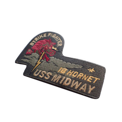 Προσαρμοσμένο λογότυπο σχεδιασμού για ενδύματα Βραβευμένο Patch Badge Custom Βραβευμένο Patch