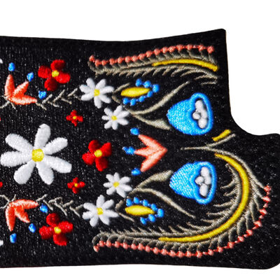 Εξατομικευμένο Έμβλημα Σχεδιαστή Μάρκας Λογότυπο 3D Μόδα Εθνοτική Στυλ Κέντημα Patch για Ρούχα