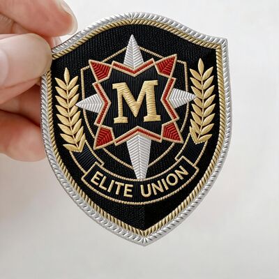 Custom Embroidered Patches Heat Transfer with Multiple Color Options and Tested Wash Resistance Ideal for Ski Wear and Jackets