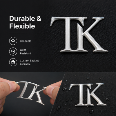 Προσαρμοσμένες ετικέτες λογότυπου 3D Pearl Metallic Heat Transfer για Ένδυση & Αθλητικά