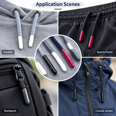 Προσαρμοσμένα μαλακά σιλικόνιο Aglets για Drawstrings Hoodie Cord και ενδύματα αξεσουάρ