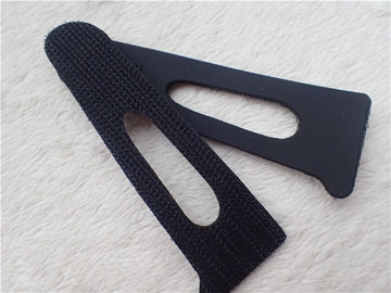 Μαύρα μπαλώματα γάντζων και βρόχων Velcro συνήθειας για το ένδυμα Eco - φιλικό