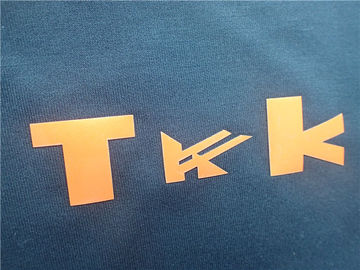 Λαμπρός πορτοκαλής TPU σίδηρος συνήθειας στα μπαλώματα ιματισμού, ετικέτα παπουτσιών μεταφοράς θερμότητας