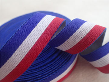 ζωηρόχρωμο Jacquard 2CM ελαστικό Webbing για το υλικό πολυεστέρα ενδυμάτων 100%