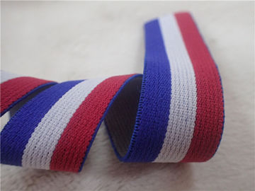 ζωηρόχρωμο Jacquard 2CM ελαστικό Webbing για το υλικό πολυεστέρα ενδυμάτων 100%