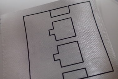 Washable οθόνης εκτύπωσης ετικέτες ιματισμού κορδελλών υφαμένες προσοχή για το πουκάμισο πόλο, παλτό, εσώρουχα