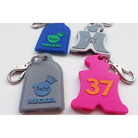 Η ετικέττα Keychain σκυλιών σιλικόνης προσωποποίησε το προωθητικό λογότυπο Debossed δώρων μη - τοξική ουσία