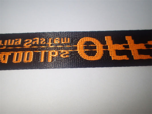 Jacquard ύφους μόδας ισχυρό και ανθεκτικό προσαρμοσμένο Webbing λογότυπο