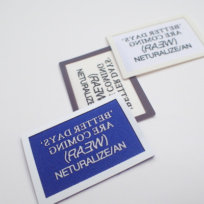Η ματ/λαμπρή οθόνη επιφάνειας τύπωσε την ετικέτα Washable για το ύφασμα