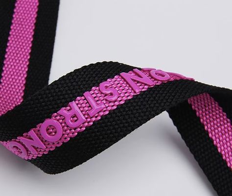 Προσαρμοσμένο 3D λογότυπο Ελαστικό ιμάντα Γλαστική Ματ Σιλικόνη Πολυεστέρα Webbing Για ρούχα αξεσουάρ