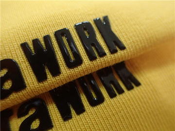 Ετικέτες μεταφοράς θερμότητας μόδας για Sportswear το λαμπρό μαύρο λογότυπο σιλικόνης